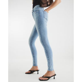 Blue High Waisted Sculpt Skinny Jeans