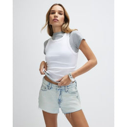 Blue Hotpant Denim Shorts