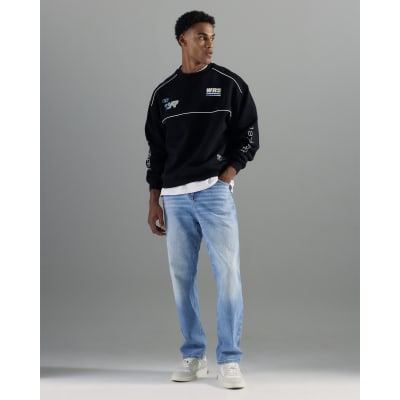 Blue Light Straight Fit Jeans