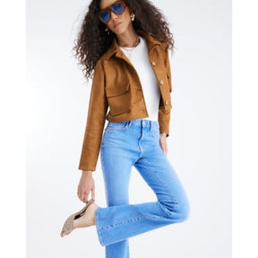 Blue Mid Rise Bootcut Jeans