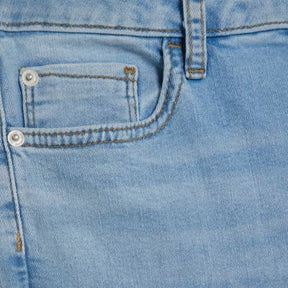 Blue Mid Rise Flared Jeans