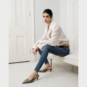 Blue Mid Rise Molly Bum Sculpt Skinny Jeans