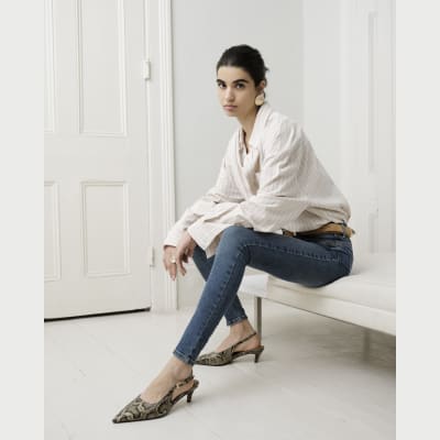 Blue Mid Rise Molly Bum Sculpt Skinny Jeans