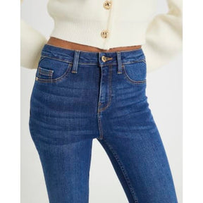 Blue Mid Rise Sculpt Skinny Jeans
