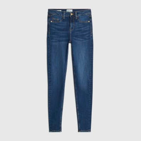 Blue Mid Rise Sculpt Skinny Jeans