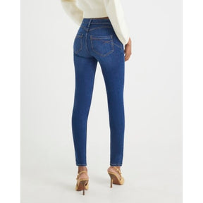 Blue Mid Rise Sculpt Skinny Jeans