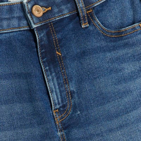 Blue Mid Rise Skinny Jeans