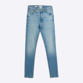 Blue Mid Rise Skinny Jeans
