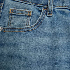 Blue Mid Rise Skinny Jeans