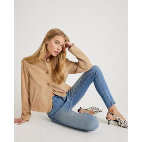 Blue Mid Rise Skinny Jeans
