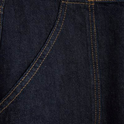 Blue Mid Rise Tailored Wide Leg Jeans