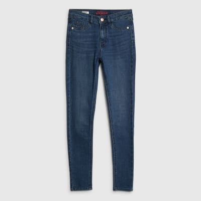 Blue Molly Mid Rise Sculpt Skinny Jeans