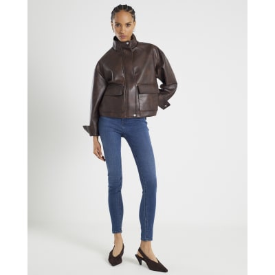 Blue Molly Mid Rise Sculpt Skinny Jeans