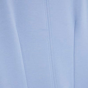 Blue premium High Neck Short Sleeve Top