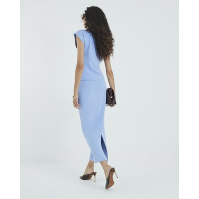 Blue Premium Maxi Skirt