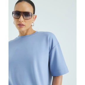Blue Premium Short Sleeve Boxy T-shirt