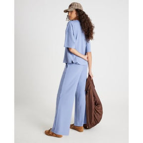 Blue Premium Wide Leg Joggers