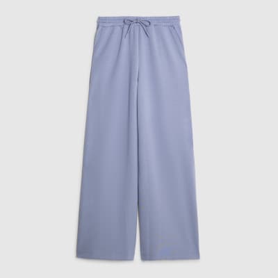 Blue Premium Wide Leg Joggers