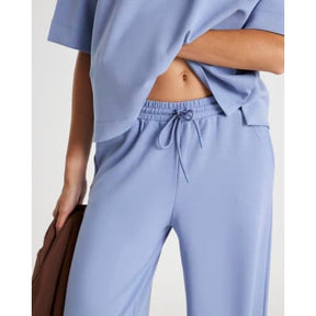 Blue Premium Wide Leg Joggers