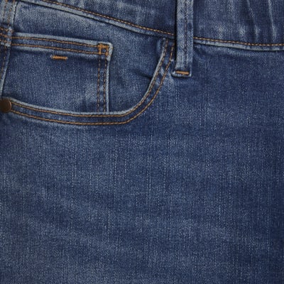 Blue Pull-On Elasticated Sculpt Slim Jeans