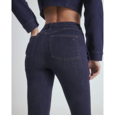 Blue Pull On Skinny Sculpt Jeans