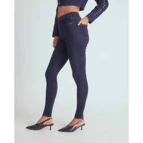 Blue Pull On Skinny Sculpt Jeans
