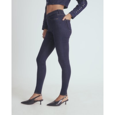Blue Pull On Skinny Sculpt Jeans