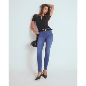 Blue Pull On Skinny Sculpt Jeans