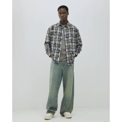 Blue Regular Fit Saint Palais Check Shirt