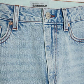 Blue Relaxed Straight Leg Jeans