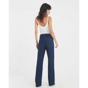 Blue Relaxed Straight Leg Jeans