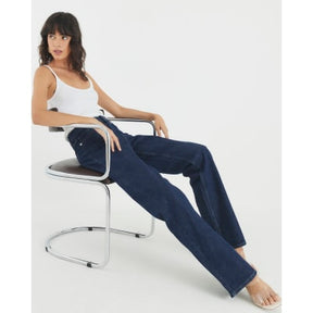 Blue Relaxed Straight Leg Jeans