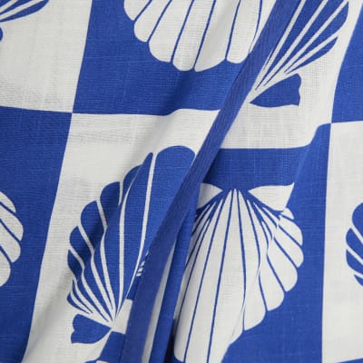 Blue Shell Print Playsuit