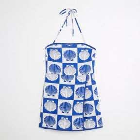 Blue Shell Print Playsuit