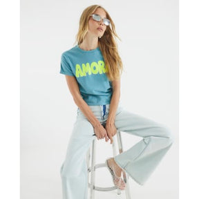 Blue Short Sleeve Amore T-shirt