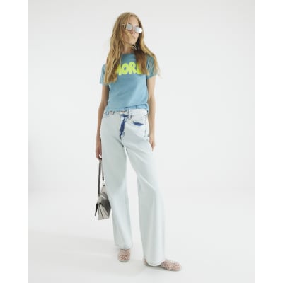 Blue Short Sleeve Amore T-shirt