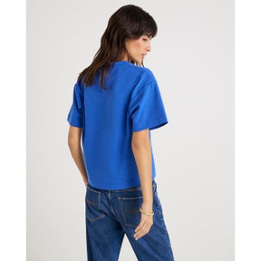 Blue Short Sleeve Boxy T-shirt
