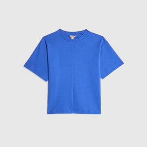 Blue Short Sleeve Boxy T-shirt