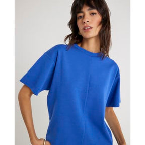 Blue Short Sleeve Boxy T-shirt