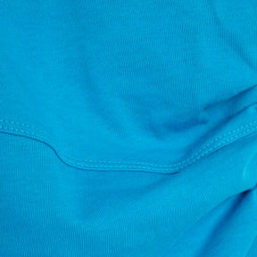 Blue Short Sleeve Drape Side T-shirt