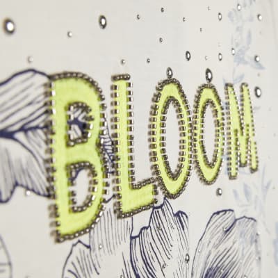 Blue Short Sleeve In Bloom T-shirt