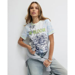 Blue Short Sleeve In Bloom T-shirt