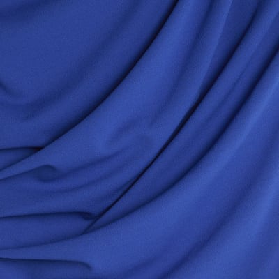 Blue Short Sleeve Off Shoulder Drape Top