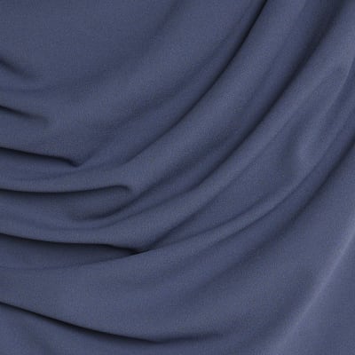 Blue Short Sleeve Off Shoulder Drape Top