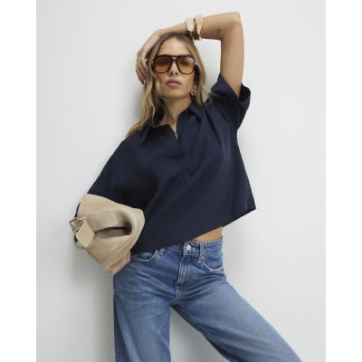 Blue Short Sleeve Polo Shirt