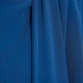 Blue Short Sleeve Scarf Neck Detail Top
