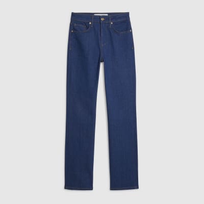 Blue Stretch Straight Leg Jeans