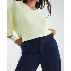 Blue Wide Leg Pyjama Style Jeans