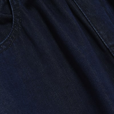 Blue Wide Leg Pyjama Style Jeans