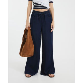Blue Wide Leg Pyjama Style Jeans